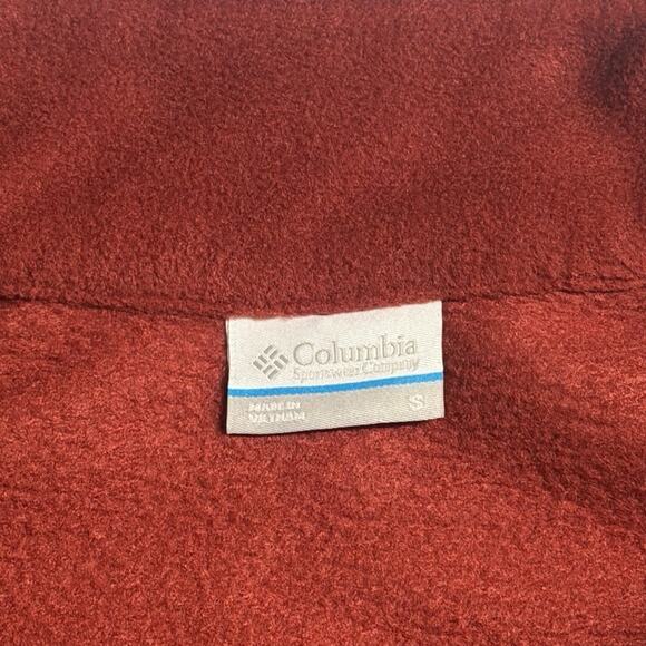 Columbia Sportswear Red Fleece Lightweight Pullover Quarter Zip men Jacket-Small - Picture 5 of 13